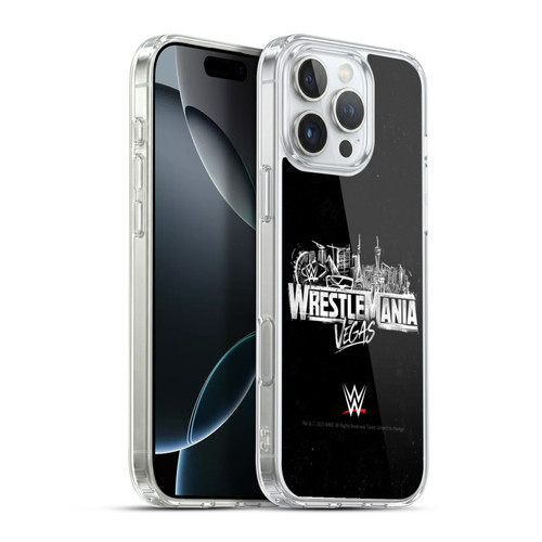 WWE Wrestlemania 42 Key Art Logo Soft Gel Case for Apple iPhone 16 Pro Max & MagSafe