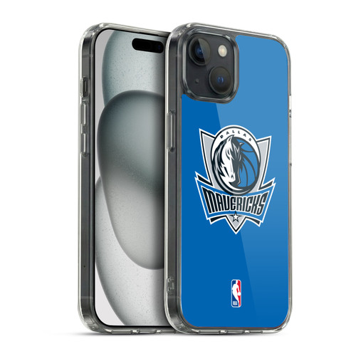 NBA Dallas Mavericks Logo Royal Blue Soft Gel Case for Apple iPhone 15 Plus & MagSafe