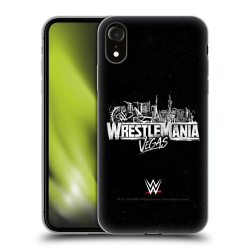 WWE Wrestlemania 42 Key Art Logo Soft Gel Case for Apple iPhone XR