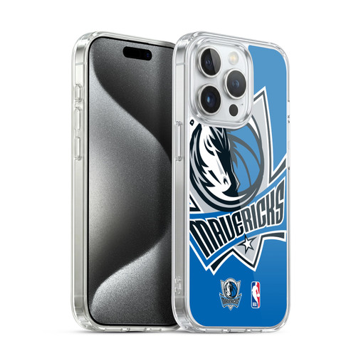 NBA Dallas Mavericks Logo Oversized Soft Gel Case for Apple iPhone 15 Pro & MagSafe