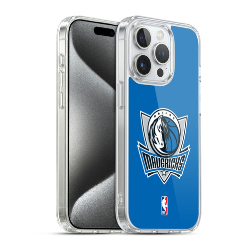 NBA Dallas Mavericks Logo Royal Blue Soft Gel Case for Apple iPhone 15 Pro & MagSafe