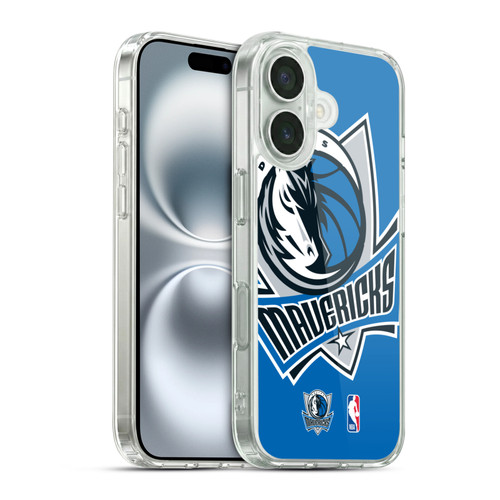NBA Dallas Mavericks Logo Oversized Soft Gel Case for Apple iPhone 16 & MagSafe