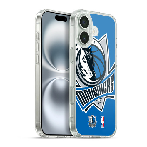 NBA Dallas Mavericks Logo Oversized Soft Gel Case for Apple iPhone 16 Plus & MagSafe