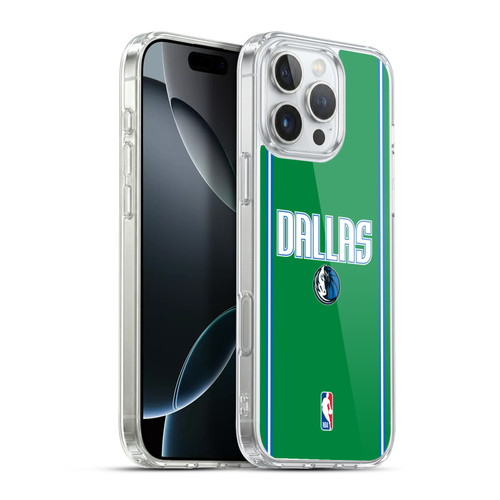 NBA Dallas Mavericks Logo Green Design Soft Gel Case for Apple iPhone 16 Pro Max & MagSafe
