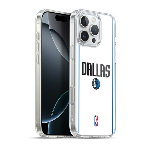 NBA Dallas Mavericks Logo White Design Soft Gel Case for Apple iPhone 16 Pro Max & MagSafe