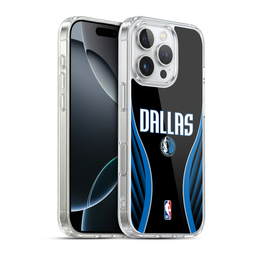 NBA Dallas Mavericks Logo Black Design Soft Gel Case for Apple iPhone 16 Pro & MagSafe