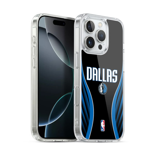 NBA Dallas Mavericks Logo Black Design Soft Gel Case for Apple iPhone 16 Pro & MagSafe