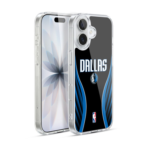 NBA Dallas Mavericks Logo Black Design Soft Gel Case for Apple iPhone 17