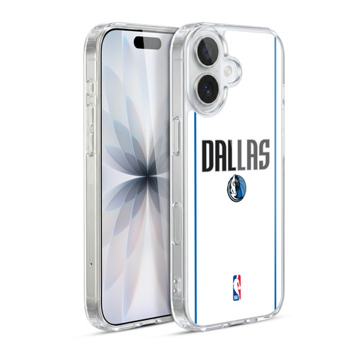 NBA Dallas Mavericks Logo White Design Soft Gel Case for Apple iPhone 17