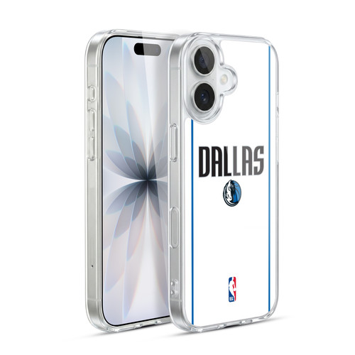 NBA Dallas Mavericks Logo White Design Soft Gel Case for Apple iPhone 17