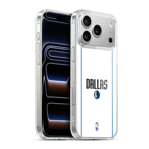 NBA Dallas Mavericks Logo White Design Soft Gel Case for Apple iPhone 17 Pro Max