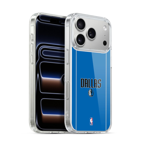NBA Dallas Mavericks Logo Royal Blue Design Soft Gel Case for Apple iPhone 17 Pro