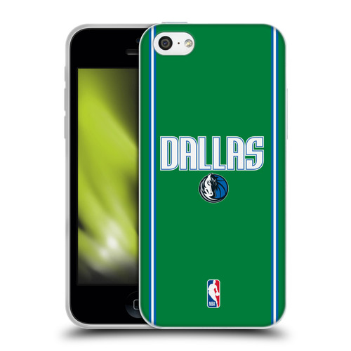 NBA Dallas Mavericks Logo Green Design Soft Gel Case for Apple iPhone 5c