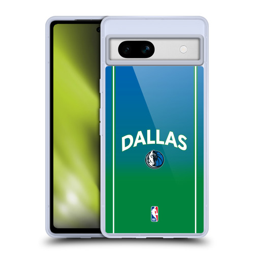 NBA Dallas Mavericks Logo Retro Design Soft Gel Case for Google Pixel 7a