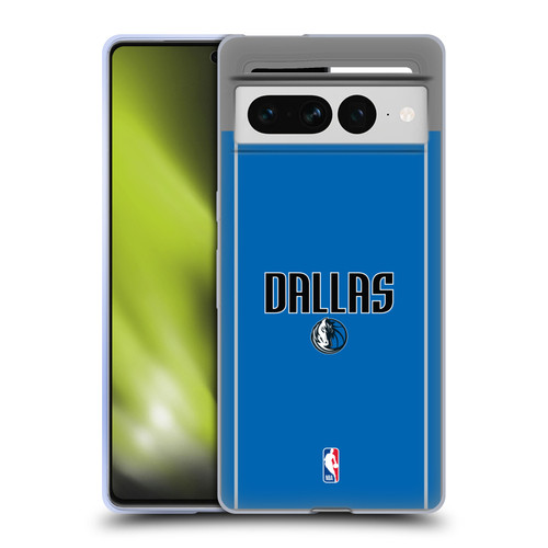 NBA Dallas Mavericks Logo Royal Blue Design Soft Gel Case for Google Pixel 7 Pro