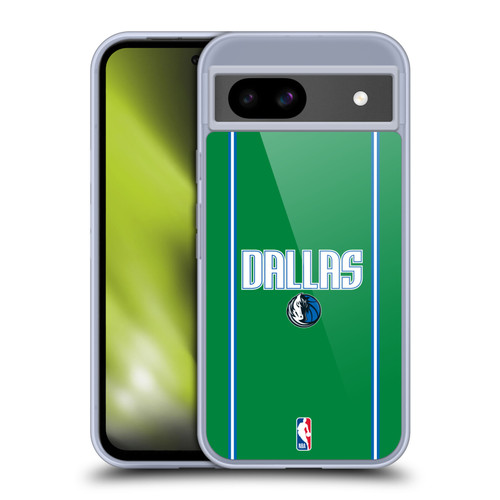 NBA Dallas Mavericks Logo Green Design Soft Gel Case for Google Pixel 8a