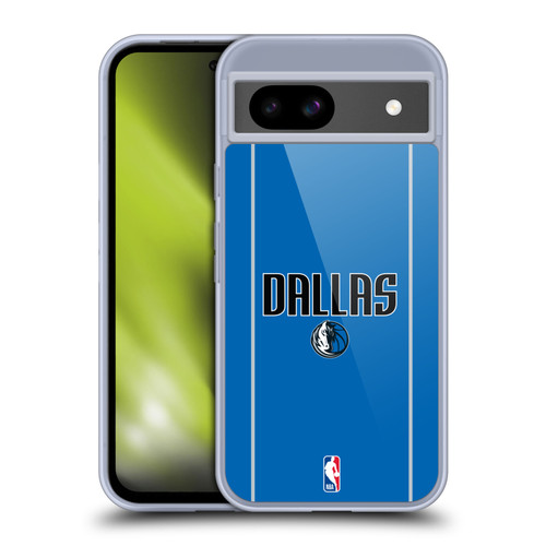 NBA Dallas Mavericks Logo Royal Blue Design Soft Gel Case for Google Pixel 8a