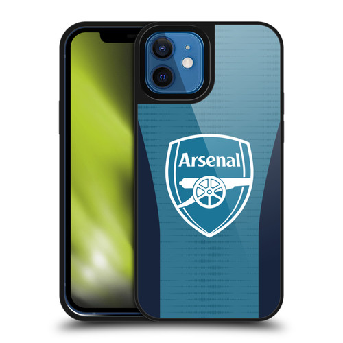 Arsenal FC Training Patterns Blue Gel Armour Case For Apple iPhone 12 / iPhone 12 Pro