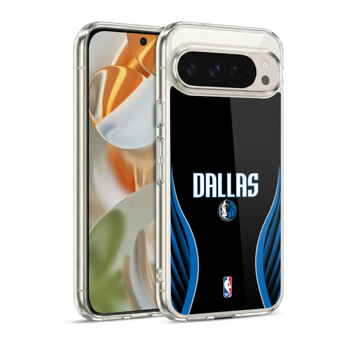 NBA Dallas Mavericks Logo Black Design Soft Gel Case for Google Pixel 9 / Pixel 9 Pro