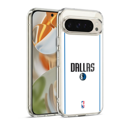 NBA Dallas Mavericks Logo White Design Soft Gel Case for Google Pixel 9 / Pixel 9 Pro