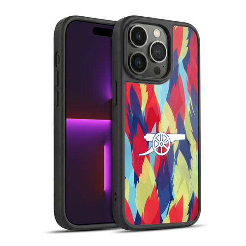 Arsenal FC Training Patterns Multicolour Gel Armour Case For Apple iPhone 14 Pro