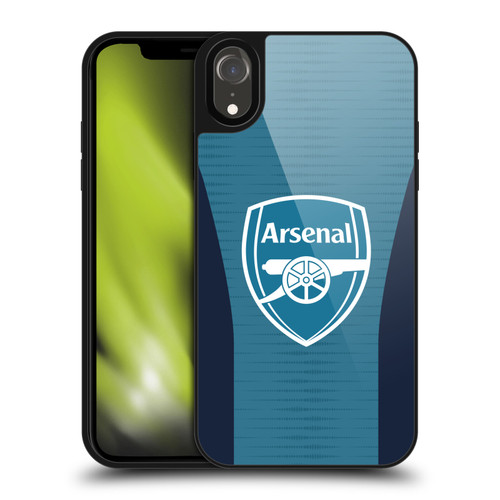 Arsenal FC Training Patterns Blue Gel Armour Case For Apple iPhone XR