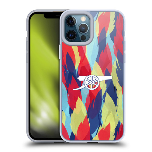 Arsenal FC Training Patterns Multicolour Soft Gel Case for Apple iPhone 12 Pro Max & MagSafe