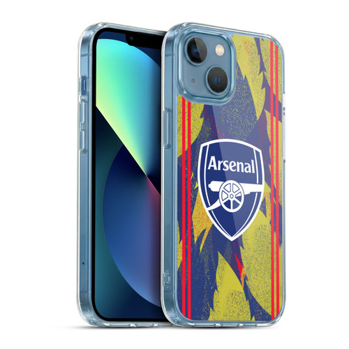 Arsenal FC Training Patterns Urban Soft Gel Case for Apple iPhone 13 Mini & MagSafe