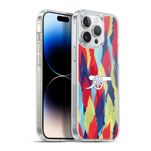 Arsenal FC Training Patterns Multicolour Soft Gel Case for Apple iPhone 13 Pro Max & MagSafe