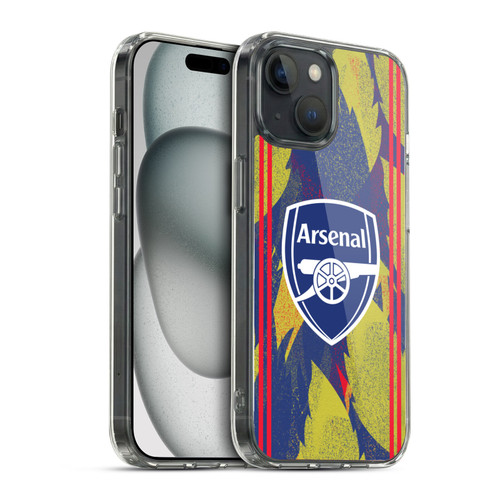 Arsenal FC Training Patterns Urban Soft Gel Case for Apple iPhone 15 & MagSafe