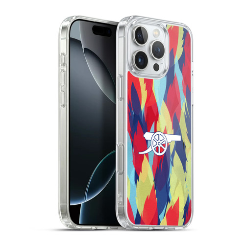 Arsenal FC Training Patterns Multicolour Soft Gel Case for Apple iPhone 16 Pro Max & MagSafe