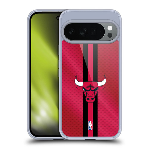 NBA Chicago Bulls Stripes Soft Gel Case for Google Pixel 10