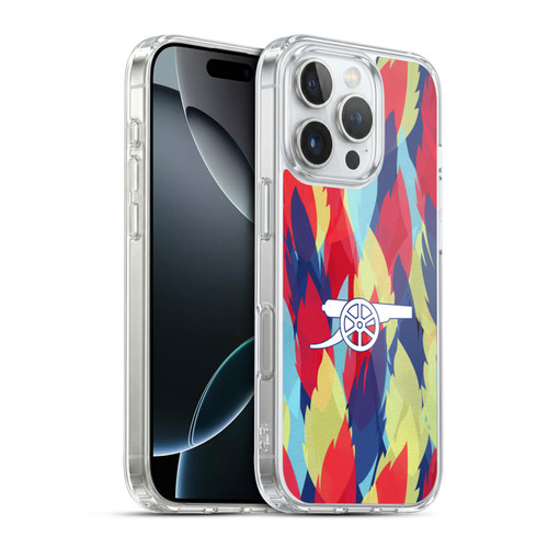 Arsenal FC Training Patterns Multicolour Soft Gel Case for Apple iPhone 16 Pro & MagSafe