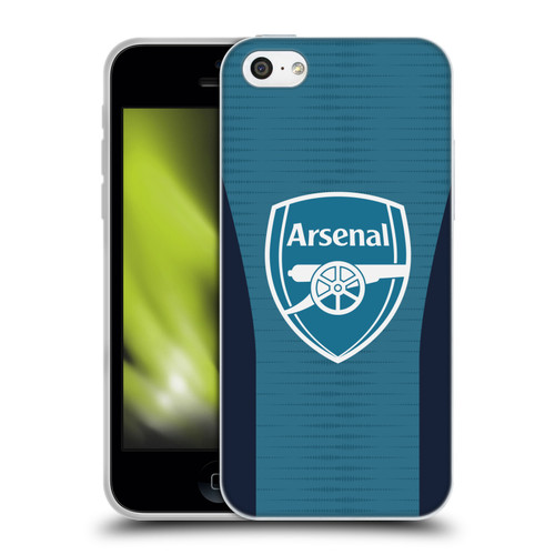 Arsenal FC Training Patterns Blue Soft Gel Case for Apple iPhone 5c