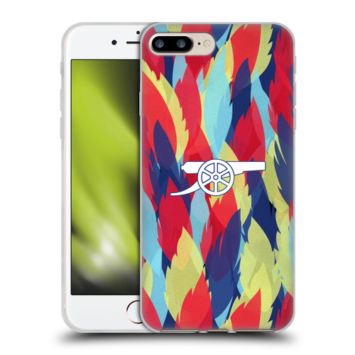 Arsenal FC Training Patterns Multicolour Soft Gel Case for Apple iPhone 7 Plus / iPhone 8 Plus & MagSafe