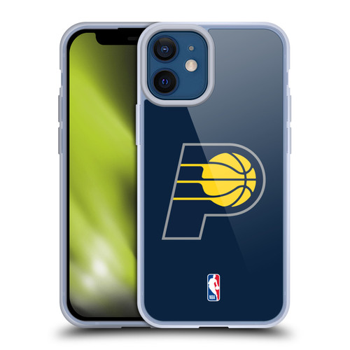 NBA Indiana Pacers Logo Navy Blue Soft Gel Case for Apple iPhone 12 Mini & MagSafe