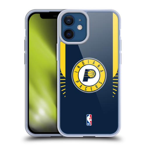 NBA Indiana Pacers Logo Navy Design Soft Gel Case for Apple iPhone 12 Mini & MagSafe