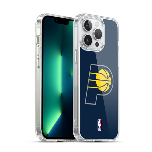NBA Indiana Pacers Logo Navy Blue Soft Gel Case for Apple iPhone 13 Pro Max & MagSafe