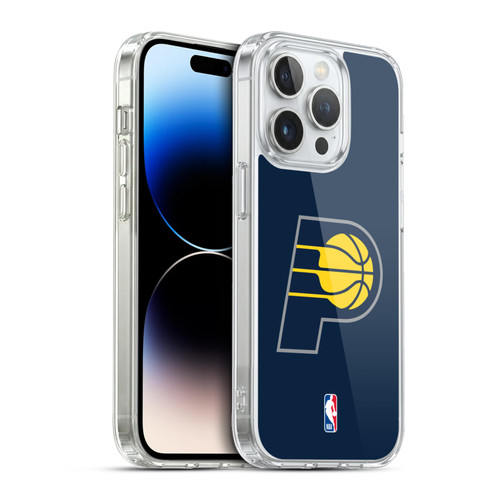NBA Indiana Pacers Logo Navy Blue Soft Gel Case for Apple iPhone 13 Pro & MagSafe