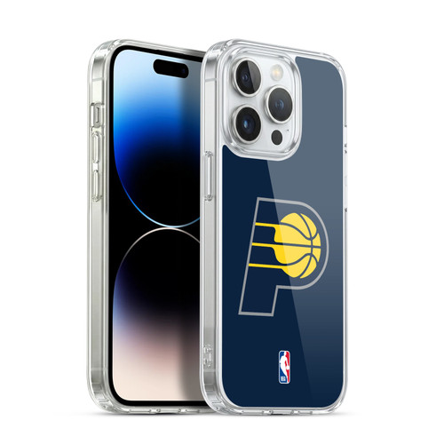 NBA Indiana Pacers Logo Navy Blue Soft Gel Case for Apple iPhone 13 Pro & MagSafe