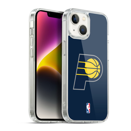 NBA Indiana Pacers Logo Navy Blue Soft Gel Case for Apple iPhone 14