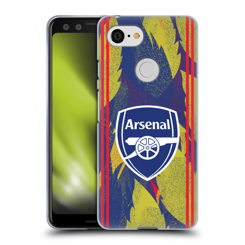 Arsenal FC Training Patterns Urban Soft Gel Case for Google Pixel 3