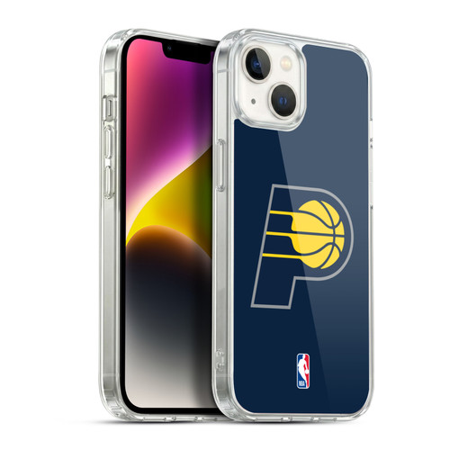 NBA Indiana Pacers Logo Navy Blue Soft Gel Case for Apple iPhone 14 Plus & MagSafe