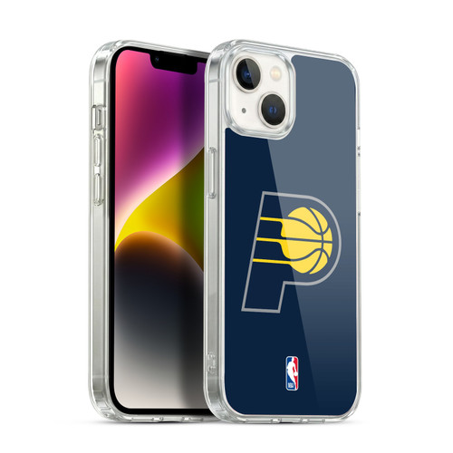 NBA Indiana Pacers Logo Navy Blue Soft Gel Case for Apple iPhone 14 Plus & MagSafe