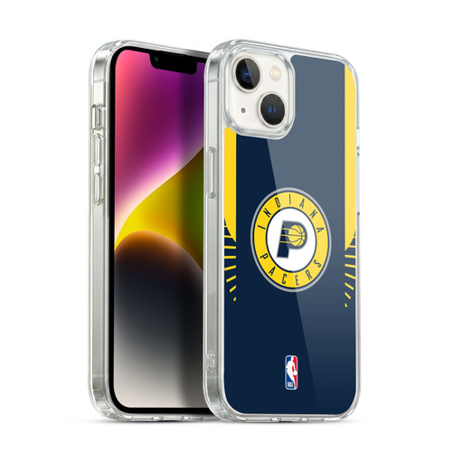 NBA Indiana Pacers Logo Navy Design Soft Gel Case for Apple iPhone 14 Plus & MagSafe