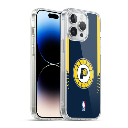 NBA Indiana Pacers Logo Navy Design Soft Gel Case for Apple iPhone 14 Pro Max & MagSafe