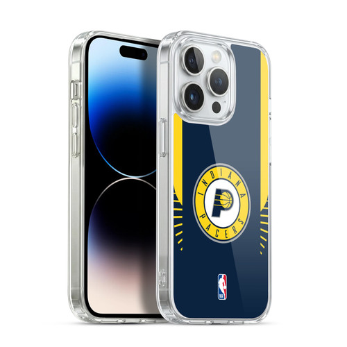 NBA Indiana Pacers Logo Navy Design Soft Gel Case for Apple iPhone 14 Pro & MagSafe