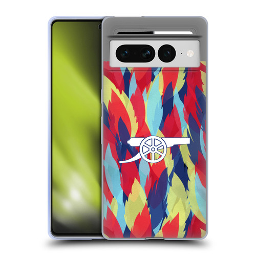 Arsenal FC Training Patterns Multicolour Soft Gel Case for Google Pixel 7 Pro