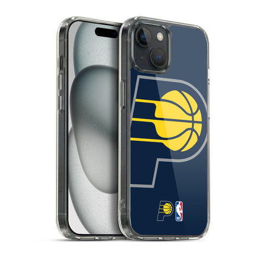 NBA Indiana Pacers Logo Oversized Soft Gel Case for Apple iPhone 15 Plus & MagSafe