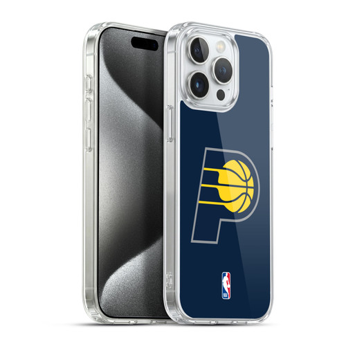 NBA Indiana Pacers Logo Navy Blue Soft Gel Case for Apple iPhone 15 Pro Max & MagSafe